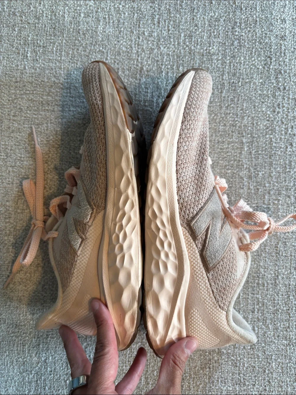New Balance Women's Blush Pink Athletic Running Shoes
